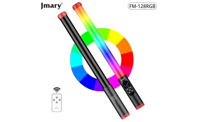 Jmary FM-128 RGB Led Light Waterproof Lighting Bar with OLED Display Indicator